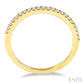 1/5 Ctw Round Cut Diamond Wedding Band in 14K Yellow Gold