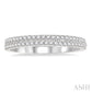 1/3 Ctw Round Diamond Wedding Band in 14K White Gold