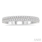 1/3 Ctw Round Diamond Wedding Band in 14K White Gold