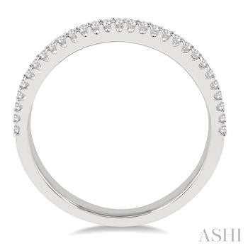 1/3 Ctw Round Diamond Wedding Band in 14K White Gold