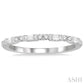1/3 Ctw Baguette and Round Cut Diamond Wedding Band in 14K White Gold