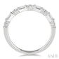 1/3 Ctw Baguette and Round Cut Diamond Wedding Band in 14K White Gold