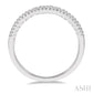 3/8 Ctw Double Row Round Cut Diamond Band in 14K White Gold