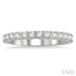 1 Ctw Round Cut Diamond Eternity Band in 14K White Gold