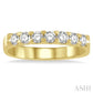 3/4 Ctw 7 Stone Round Cut Diamond Wedding Band in 14K Yellow Gold