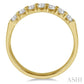 3/4 Ctw 7 Stone Round Cut Diamond Wedding Band in 14K Yellow Gold