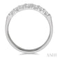 1/2 Ctw 7 Stone Round Cut Diamond Wedding Band in Platinum