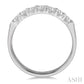 1/2 Ctw 7 Stone Round Cut Diamond Wedding Band in Platinum