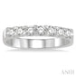 1/2 Ctw 7 Stone Round Cut Diamond Wedding Band in Platinum