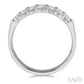 1/2 Ctw 7 Stone Round Cut Diamond Wedding Band in Platinum