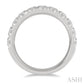 2 Ctw 11 Stone Round Cut Diamond Wedding Band in 14K White Gold