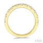 1 1/2 Ctw 11 Stone Round Cut Diamond Wedding Band in 14K Yellow Gold