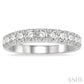 3/4 Ctw 11 Stone Round Cut Diamond Wedding Band in Platinum