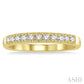 1/4 Ctw 11 Stone Round Cut Diamond Wedding Band in 14K Yellow Gold