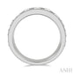 2 Ctw Channel Set 11 Stone Round Cut Diamond Wedding Band in 14K White Gold