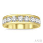 1 1/2 Ctw Channel Set 11 Stone Round Cut Diamond Wedding Band in 14K Yellow Gold