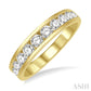1 Ctw Channel Set 11 Stone Round Cut Diamond Wedding Band in 14K Yellow Gold