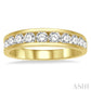 1 Ctw Channel Set 11 Stone Round Cut Diamond Wedding Band in 14K Yellow Gold