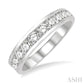 1 Ctw Channel Set 11 Stone Round Cut Diamond Wedding Band in Platinum