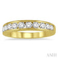 3/4 Ctw Channel Set 11 Stone Round Cut Diamond Wedding Band in 14K Yellow Gold