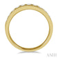 1/2 Ctw Channel Set 11 Stone Round Cut Diamond Wedding Band in 14K Yellow Gold