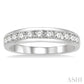 1/2 Ctw Channel Set 11 Stone Round Cut Diamond Wedding Band in Platinum