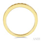 1/3 Ctw Channel Set 11 Stone Round Cut Diamond Wedding Band in 14K Yellow Gold