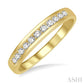 1/4 Ctw Channel Set 11 Stone Round Cut Diamond Wedding Band in 14K Yellow Gold