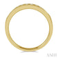 1/4 Ctw Channel Set 11 Stone Round Cut Diamond Wedding Band in 14K Yellow Gold