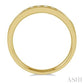 1/4 Ctw Channel Set 11 Stone Round Cut Diamond Wedding Band in 14K Yellow Gold