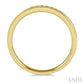 1/10 Ctw Channel Set 11 Stone Round Cut Diamond Wedding Band in 14K Yellow Gold
