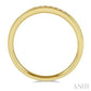 1/10 Ctw Channel Set 11 Stone Round Cut Diamond Wedding Band in 14K Yellow Gold