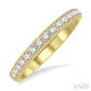 1/3 Ctw 15Stones Round Cut Diamond Wedding Band in 14K Yellow Gold