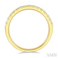 1/3 Ctw 15Stones Round Cut Diamond Wedding Band in 14K Yellow Gold