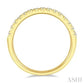 1/3 Ctw 15Stones Round Cut Diamond Wedding Band in 14K Yellow Gold