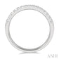 1/4 Ctw 15Stones Round Cut Diamond Wedding Band in 14K White Gold