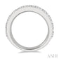 2 Ctw Round Cut Diamond Wedding Band in 14K White Gold