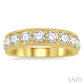 2 Ctw Round Cut Diamond Wedding Band in 14K Yellow Gold