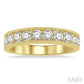 1 Ctw Round Cut Diamond Wedding Band in 14K Yellow Gold