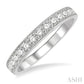 1/2 Ctw Round Cut Diamond Wedding Band in 14K White Gold