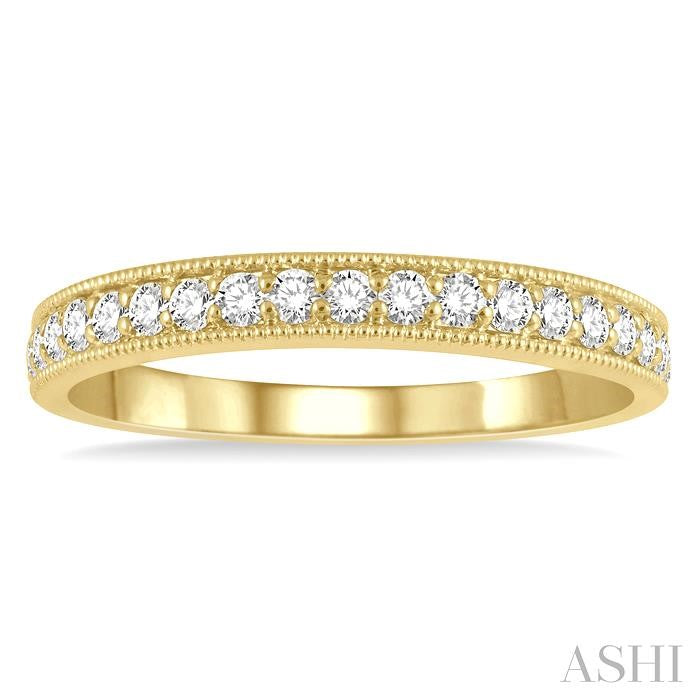 1/3 Ctw Round Cut Diamond Wedding Band in 14K Yellow Gold