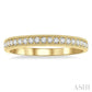 1/4 Ctw Round Cut Diamond Wedding Band in 14K Yellow Gold