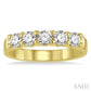 3/4 Ctw 5 Stone Round Cut Diamond Wedding Band in 14K Yellow Gold