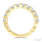1 1/2 Ctw Lattice Round Cut Diamond Wedding Band in 14K Yellow Gold