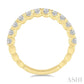 1 Ctw Lattice Round Cut Diamond Wedding Band in 14K Yellow Gold
