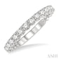 1/2 Ctw Lattice Round Cut Diamond Wedding Band in 14K White Gold