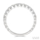 1/2 Ctw Lattice Round Cut Diamond Wedding Band in 14K White Gold