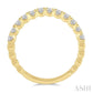 1/2 Ctw Lattice Round Cut Diamond Wedding Band in 14K Yellow Gold