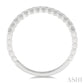 1/4 Ctw Lattice Round Cut Diamond Wedding Band in 14K White Gold