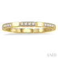 1/10 Ctw Round Cut Diamond Block Stackable Band in 14K Yellow Gold